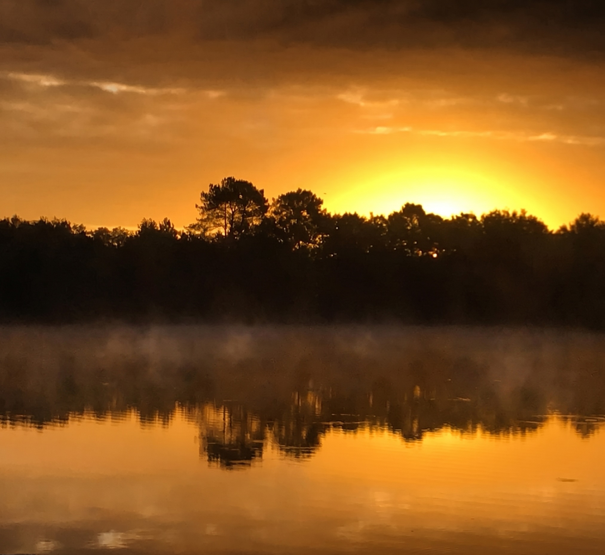 Zonsopgang boven het privémeer