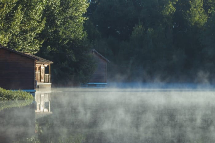 Chalet flottant au calme pour un week-end de déconnexion près de Bordeaux