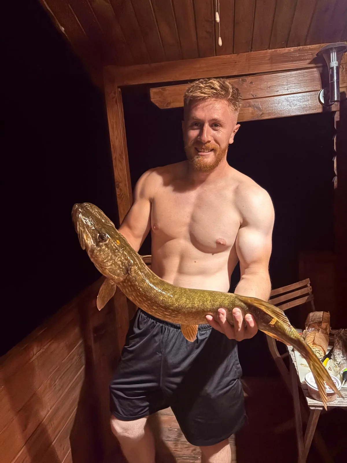 Pike caught at night from a chalet — Domaine du Dahu