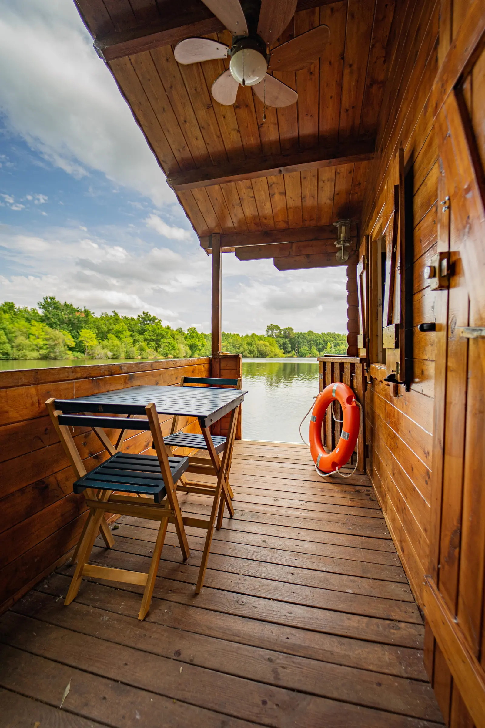 Terrasse extérieure du chalet Premium Love